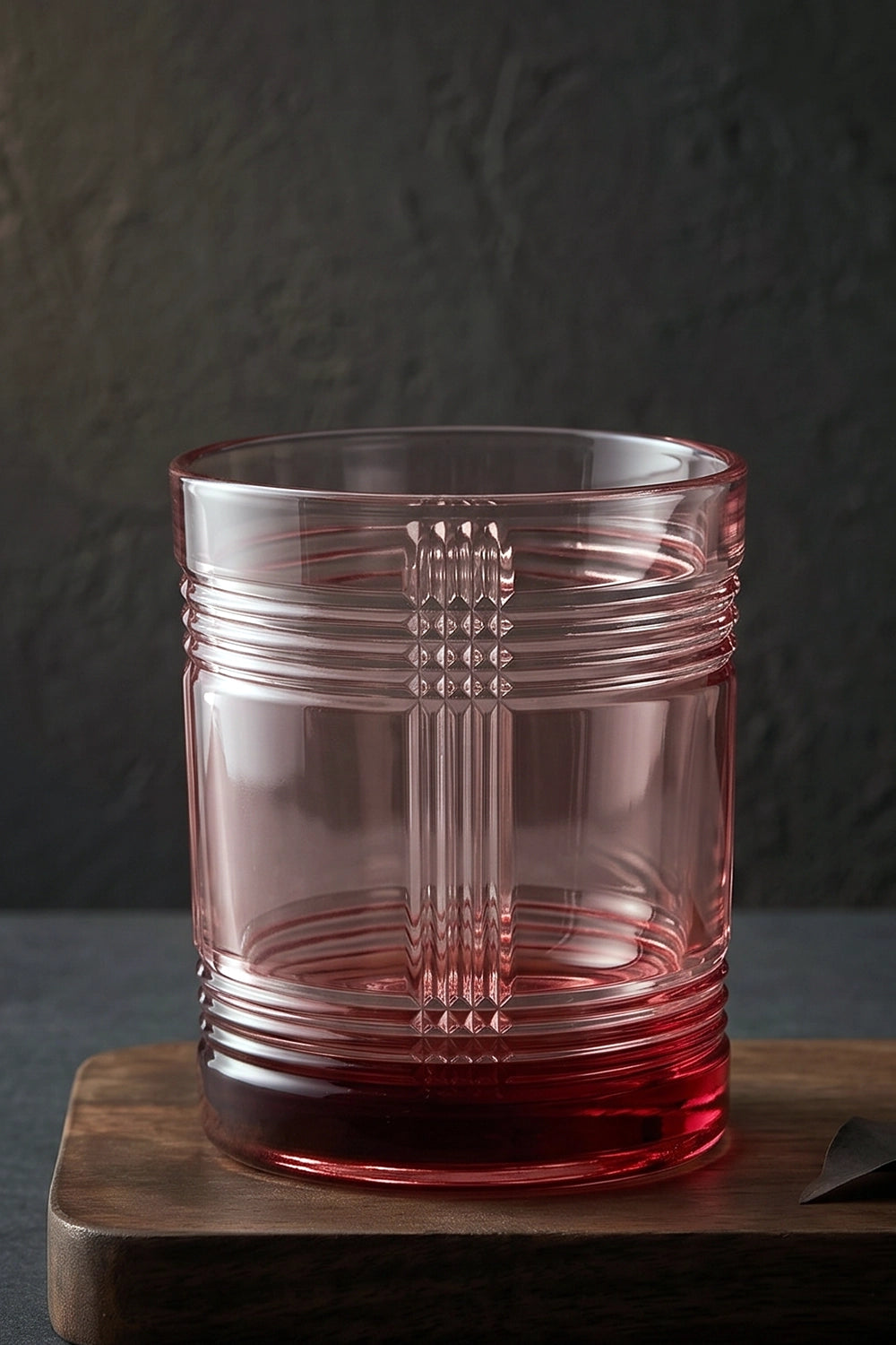 Crystal Glass Set of 6 (Tinted Red)