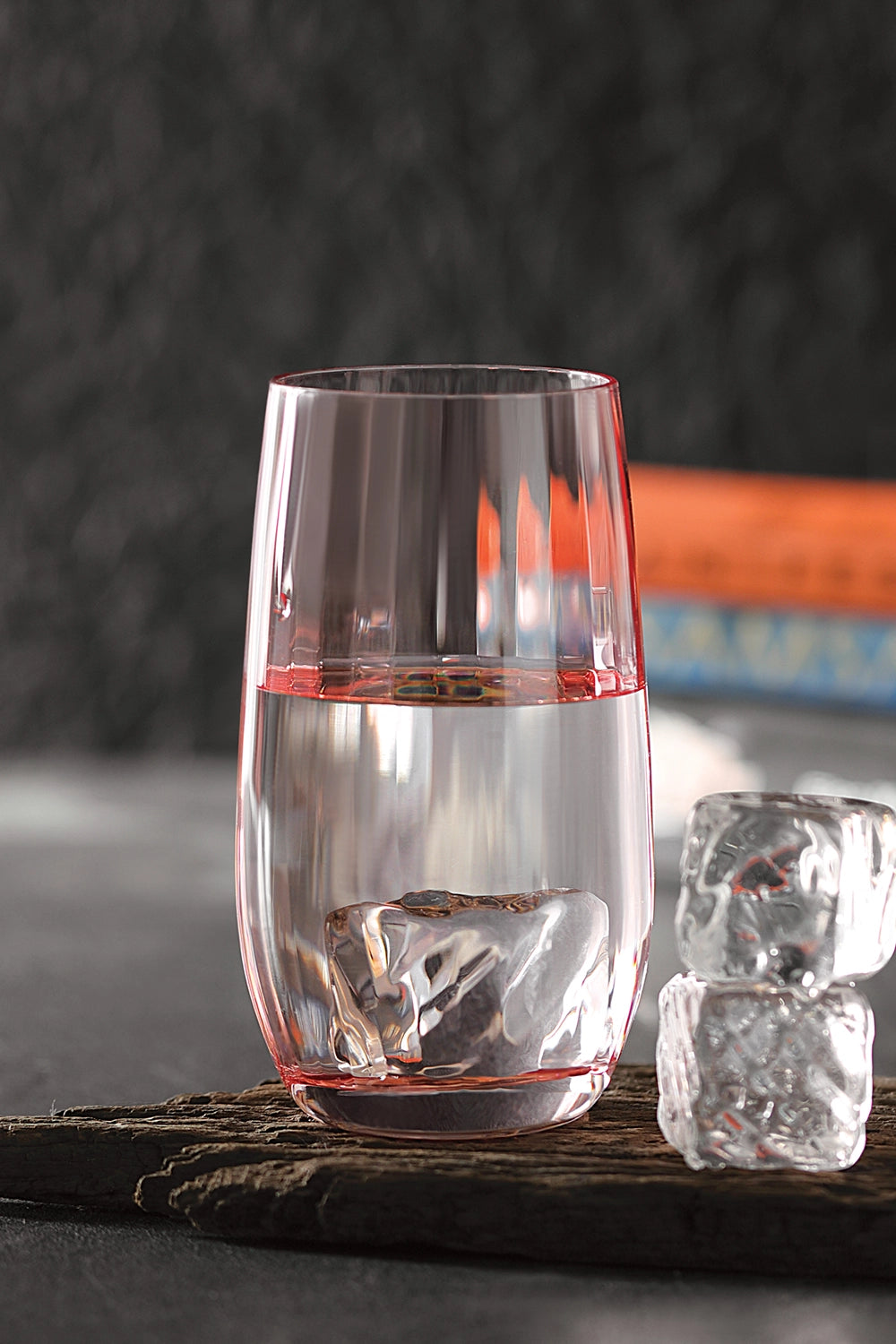 Elegance Glass Set of 6 (Tinted Red)